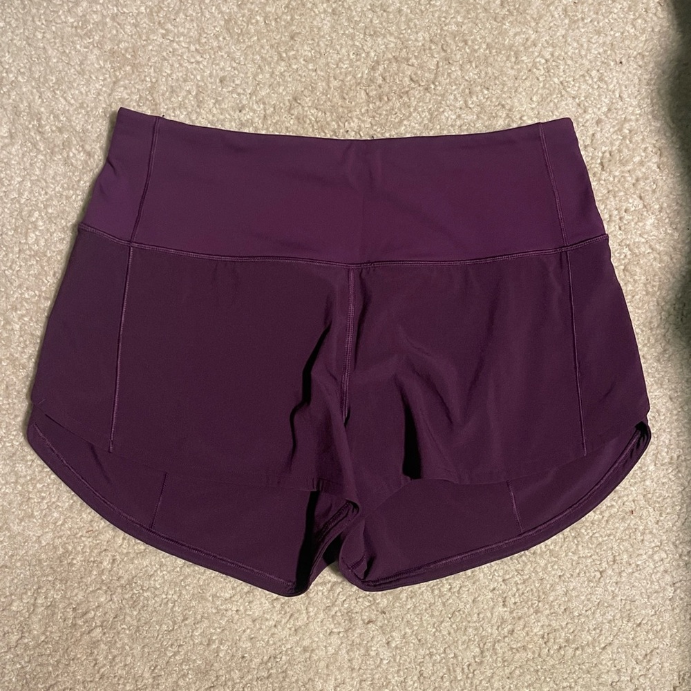 Lululemon speed up short 2.5, high waist size 6